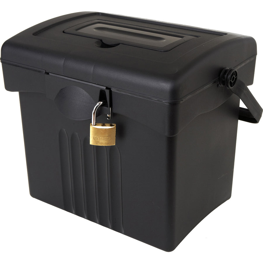 Storex Portable Storage Box - External Dimensions: 14.9" Length x 11" Width x 12.1" Height - Media Size Supported: Lette
