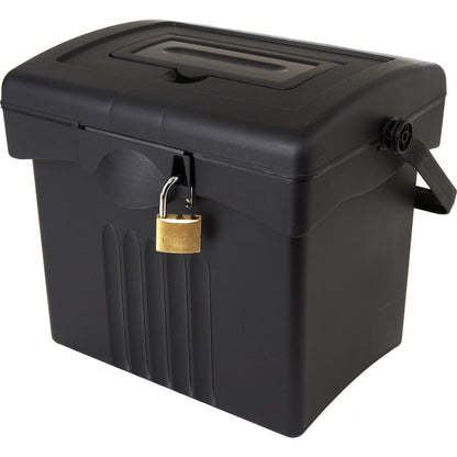 Storex Portable Storage Box - External Dimensions: 14.9" Length x 11" Width x 12.1" Height - Media Size Supported: Lette