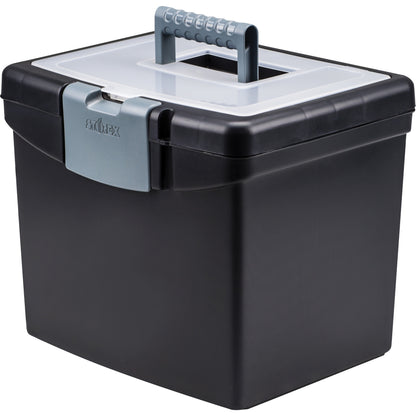Storex Portable Storage Box - External Dimensions: 14.9" Length x 11" Width x 12.1" Height - Media Size Supported: Lette