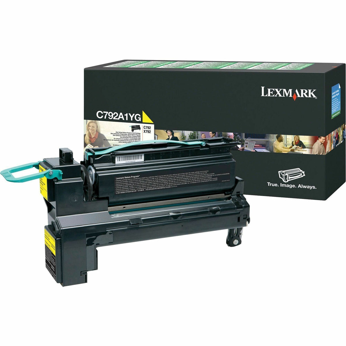 Lexmark C792A1YG Original Laser Toner Cartridge - Yellow - 1 Each - 6000 Pages