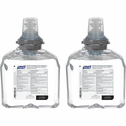 PURELL® Hand Sanitizer Foam Refill - Fragrance-free Scent - 1.27 quart - Hand - Clear - Dye-free, Fragrance-free - 2 / C