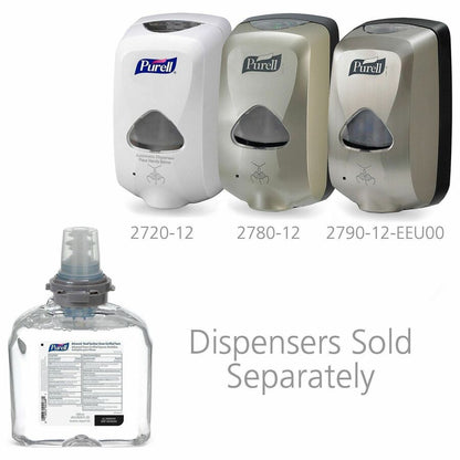 PURELL® Hand Sanitizer Foam Refill - Fragrance-free Scent - 1.27 quart - Hand - Clear - Dye-free, Fragrance-free - 2 / C