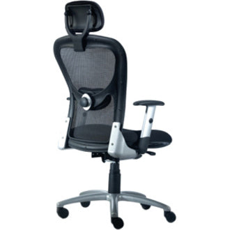 9 to 5 Seating Strata 1580 High Back Executive Chair - Lead Seat Color - Polyester Seat Material - 5-star Base - 1 Each