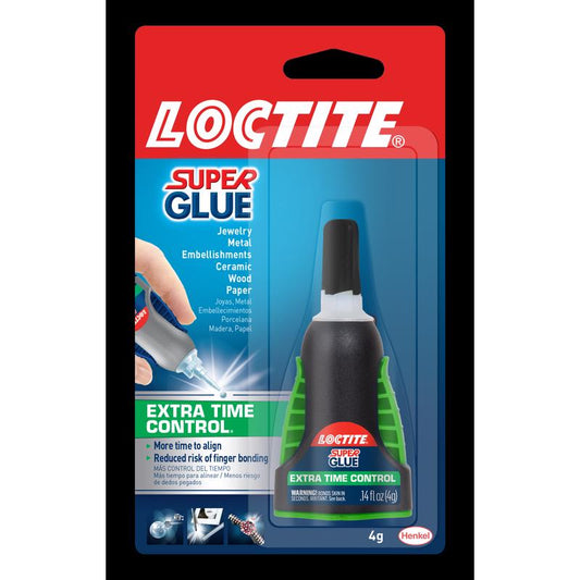 Loctite Extra Time Control High Strength Cyanoacrylate Clear Super Glue 4 gm