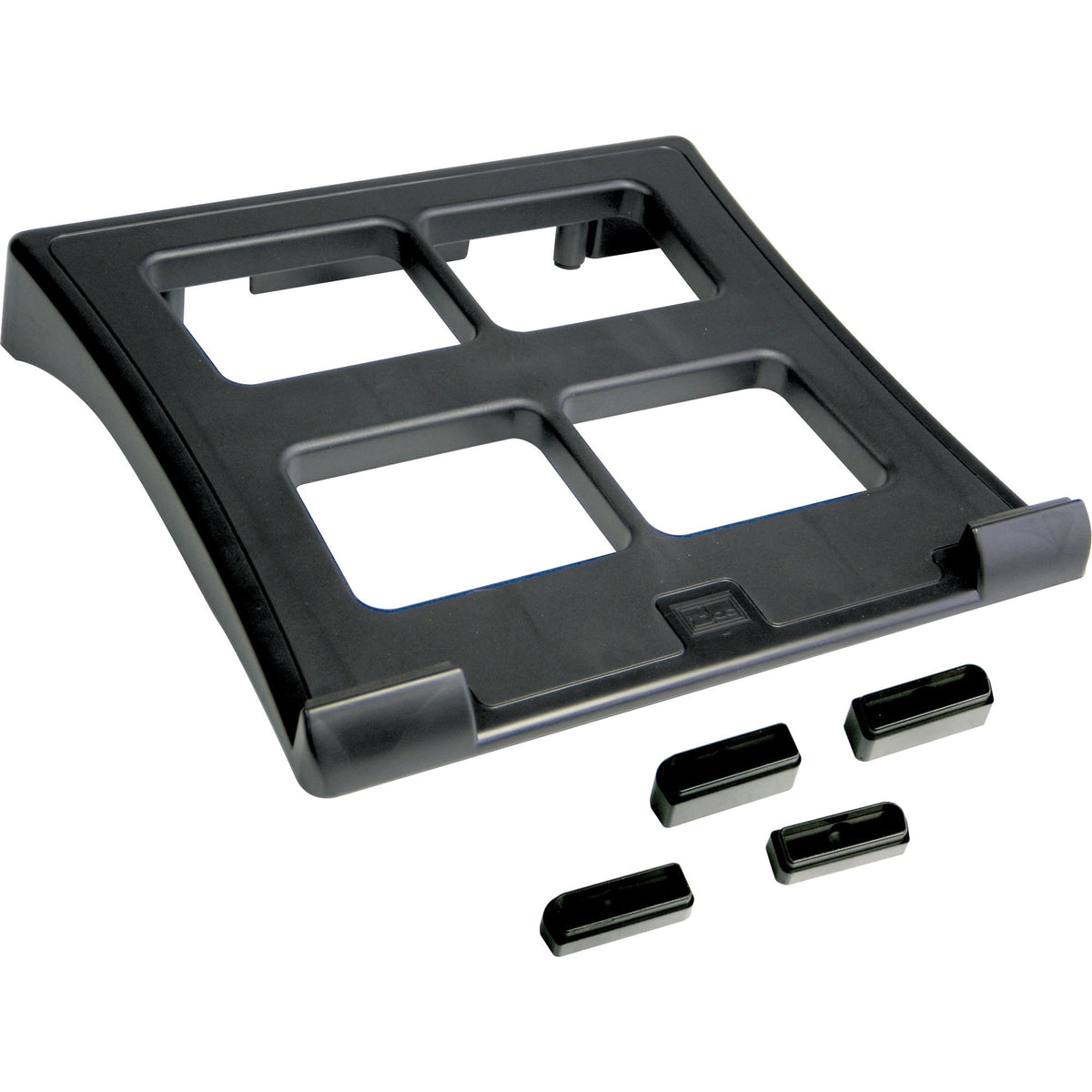 DAC® Height and Angle Adjustable Laptop Stand - 2.60" Height x 11.50" Width x 13" Depth - Black - 1 Each
