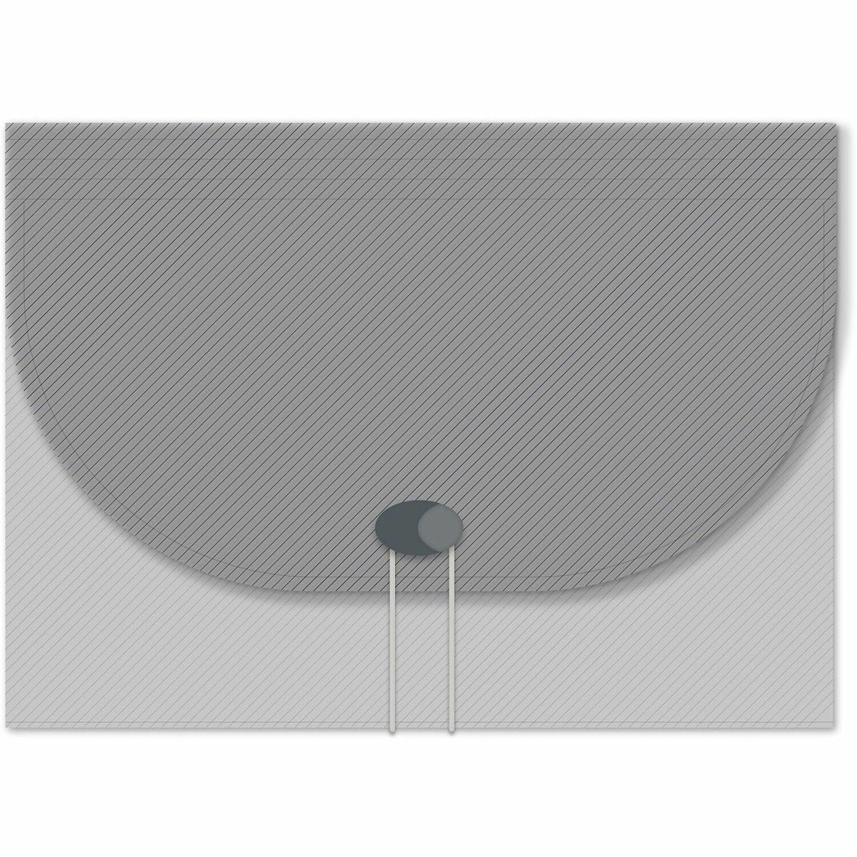 C-Line 48311 Letter Expanding File - 8 1/2" x 11" - 13 Pocket - Polypropylene - Smoke - Acid-free, Non-toxic, Button Clo