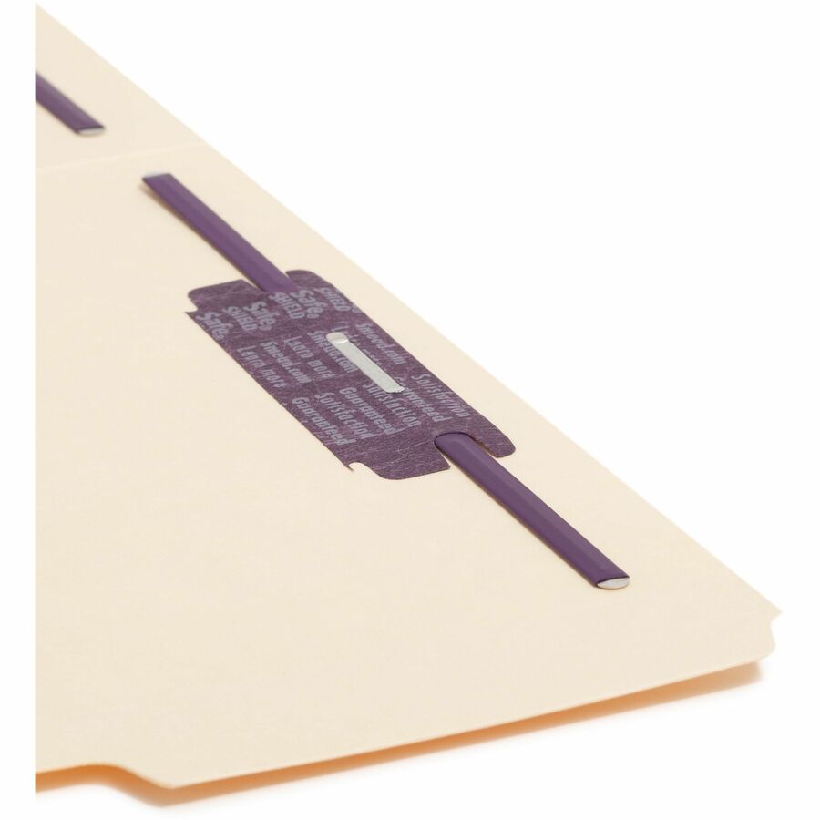 Smead 1/3 Tab Cut Letter Recycled Fastener Folder - 8 1/2" x 11" - 3/4" Expansion - 2 x 2S Fastener - Top Tab Location -