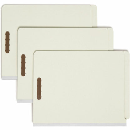 Smead Letter Recycled Classification Folder - 8 1/2" x 11" - 2" Expansion - 2 x 2K Fastener - End Tab Location - 2 Divid