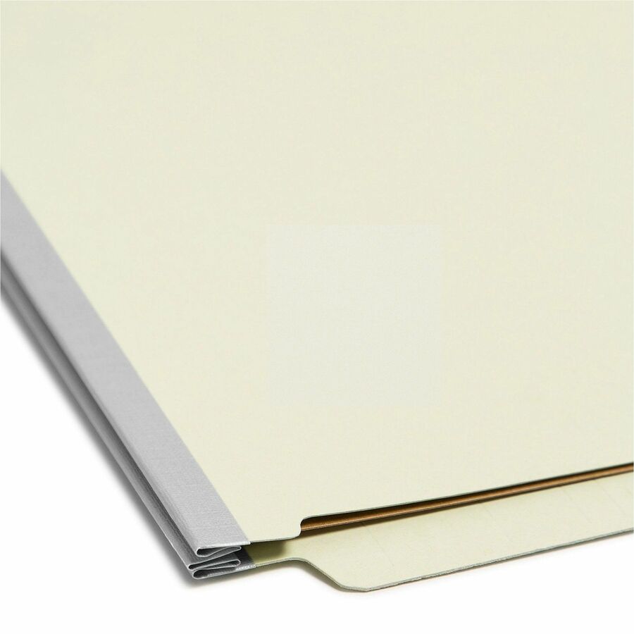 Smead Letter Recycled Classification Folder - 8 1/2" x 11" - 2" Expansion - 2 x 2K Fastener - End Tab Location - 2 Divid
