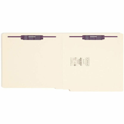 Smead Straight Tab Cut Letter Recycled Fastener Folder - 8 1/2" x 11" - 3/4" Expansion - 2 x 2S Fastener - 2" for Folder