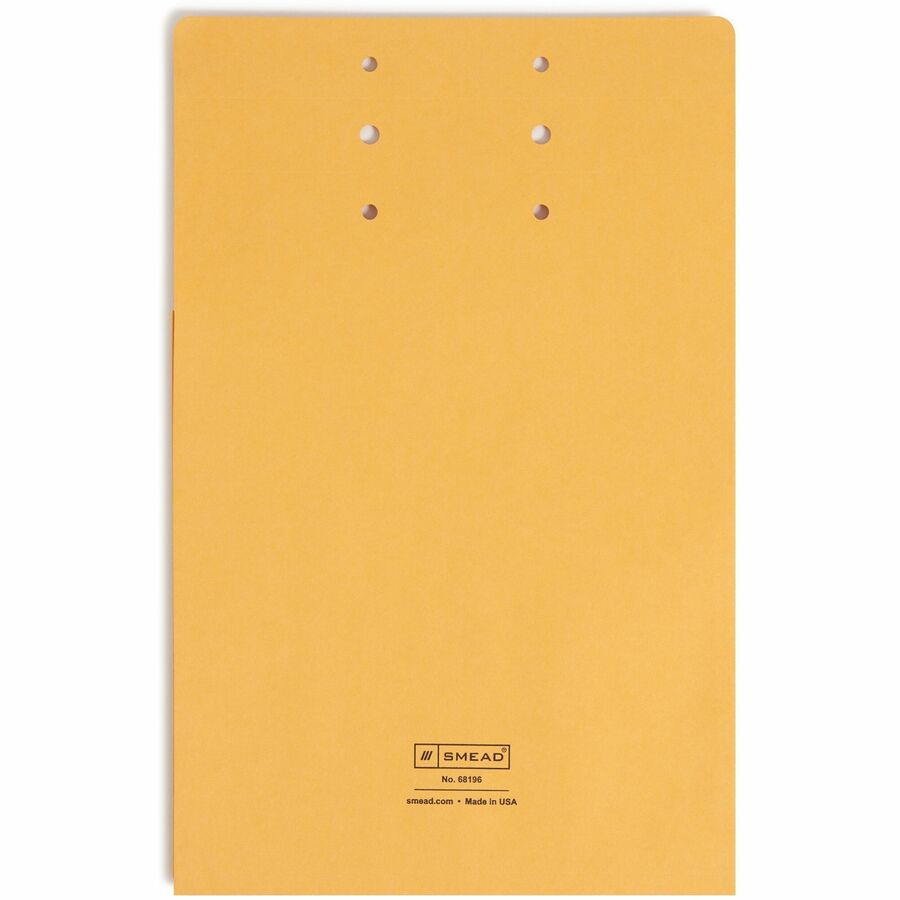 Smead Legal, Letter File Jacket - 8 1/2" x 14" - 3/4" Expansion - 1 Pocket - 7.5 pt. - Kraft - Pre-punched - 100 / Carto