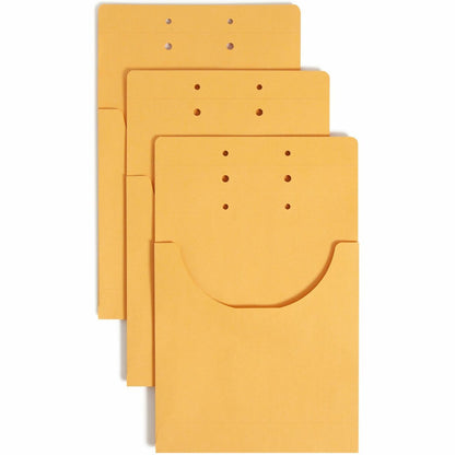 Smead Legal, Letter File Jacket - 8 1/2" x 14" - 3/4" Expansion - 1 Pocket - 7.5 pt. - Kraft - Pre-punched - 100 / Carto