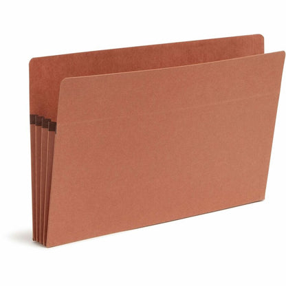 Smead Straight Tab Cut Legal Recycled File Pocket - 8 1/2" x 14" - 3 1/2" Expansion - 2 Plys - Redrope - Tear Resistant 