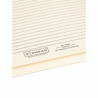 Smead Straight Tab Cut Letter Recycled File Jacket - 8 1/2" x 11" - 2" Expansion - Top Tab Location - 11 pt. - 2 Plys - 