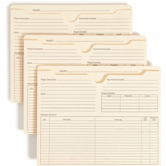 Smead Straight Tab Cut Letter Recycled File Jacket - 8 1/2" x 11" - 2" Expansion - Top Tab Location - 11 pt. - 2 Plys - 