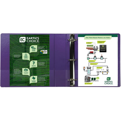 Samsill Earth's Choice Plant-based View Binders - 2" Binder Capacity - Letter - 8 1/2" x 11" Sheet Size - 425 Sheet Capa