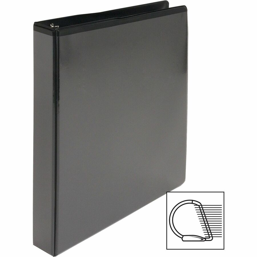 Business Source Basic D-Ring View Binders - 1" Binder Capacity - Letter - 8 1/2" x 11" Sheet Size - Fastener: D-Ring - P
