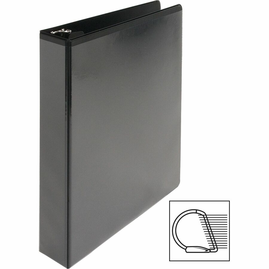 Business Source Basic D-Ring View Binders - 1 1/2" Binder Capacity - Letter - 8 1/2" x 11" Sheet Size - Fastener: D-Ring