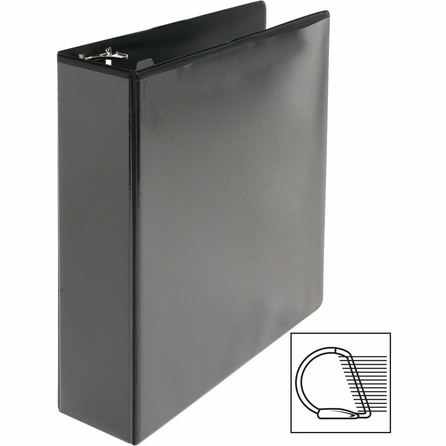 Business Source Basic D-Ring View Binders - 2" Binder Capacity - Letter - 8 1/2" x 11" Sheet Size - Fastener: D-Ring - P