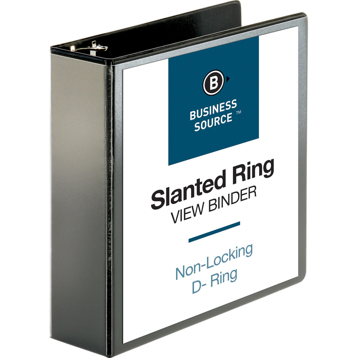 Business Source Basic D-Ring View Binders - 3" Binder Capacity - Letter - 8 1/2" Sheet Size - Fastener: D-Ring - Polypro