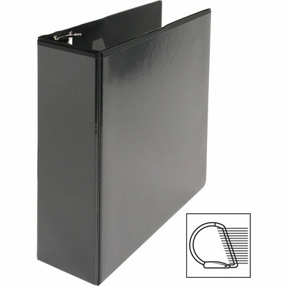 Business Source Basic D-Ring View Binders - 3" Binder Capacity - Letter - 8 1/2" Sheet Size - Fastener: D-Ring - Polypro