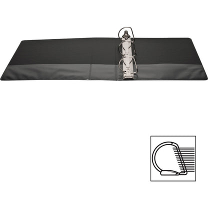 Business Source Basic D-Ring View Binders - 3" Binder Capacity - Letter - 8 1/2" Sheet Size - Fastener: D-Ring - Polypro