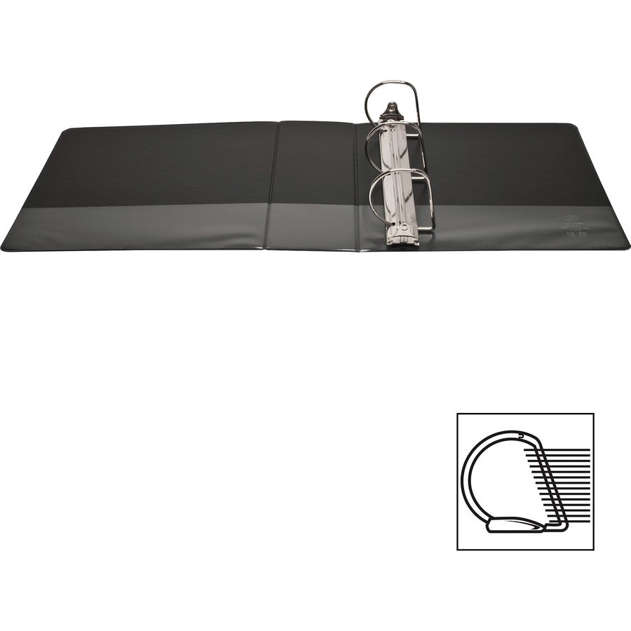 Business Source Basic D-Ring View Binders - 4" Binder Capacity - Letter - 8 1/2" x 11" Sheet Size - Fastener: D-Ring - P