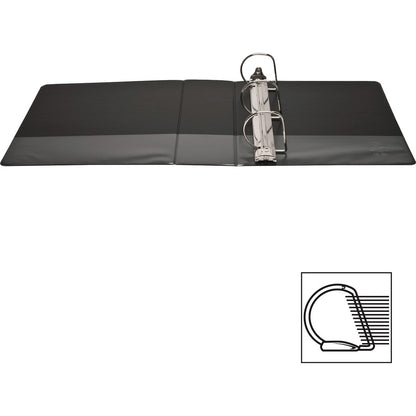 Business Source Basic D-Ring View Binders - 4" Binder Capacity - Letter - 8 1/2" x 11" Sheet Size - Fastener: D-Ring - P
