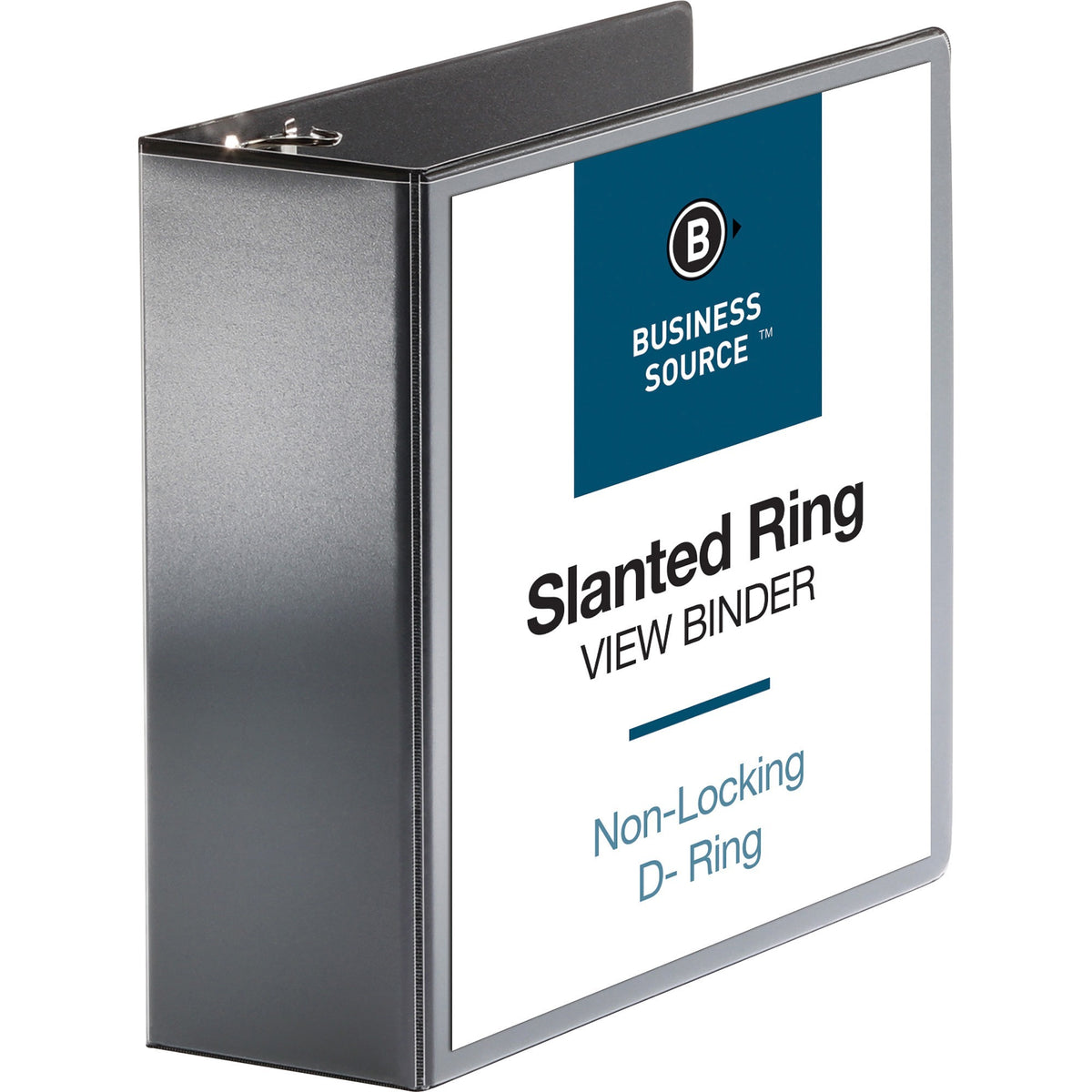 Business Source Basic D-Ring View Binders - 4" Binder Capacity - Letter - 8 1/2" x 11" Sheet Size - Fastener: D-Ring - P