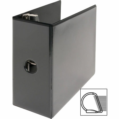 Business Source Basic D-Ring View Binders - 5" Binder Capacity - Letter - 8 1/2" x 11" Sheet Size - Fastener: D-Ring - P