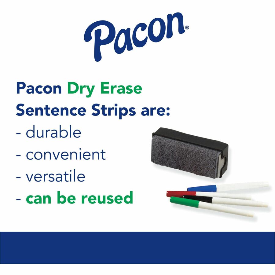 Pacon® Dry Erase Sentence Strips - 30 / Pack