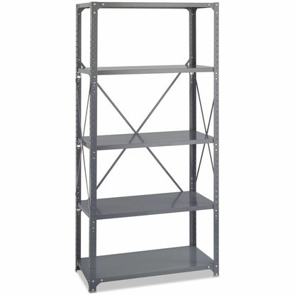 Safco Commercial 5 Shelf Kit - 36" Width x 18" Depth x 75" Height - 5 x Shelf(ves) - 3750 lb Load Capacity - Double-side