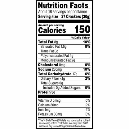 Cheez-It Cheez-It Baked Snack Crackers - Original - 1 Serving Pouch - 3 oz - 6 / Box