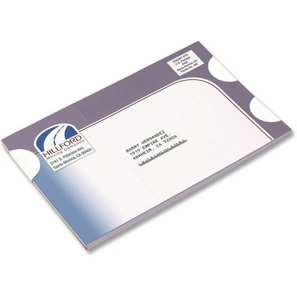 Avery® Round Booklet Seals - 4" Width x 6" Length - Permanent Adhesive - Round - Laser, Inkjet - White - Paper - 6 / She