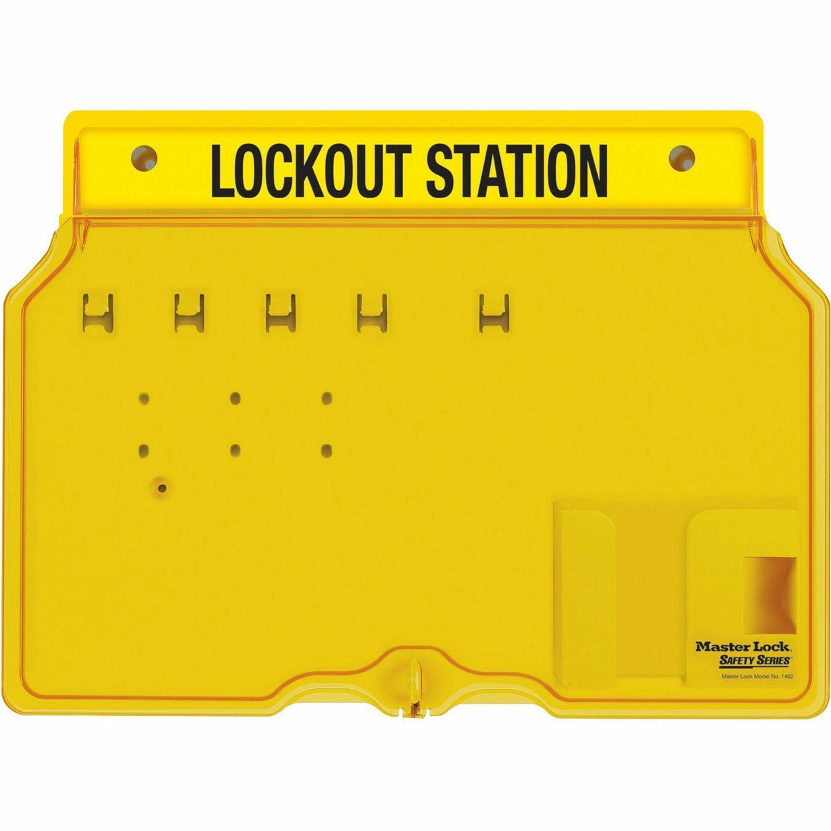 Master Lock Unfilled Padlock Lockout Station with Cover - 4 x Padlock - 12.25" Height x 16" Width x 1.75" Depth - 1 Each