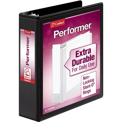 Cardinal® Performer ClearVue Slant-D Ring Binder - 2" Binder Capacity - Letter - 8 1/2" x 11" Sheet Size - 540 Sheet Cap
