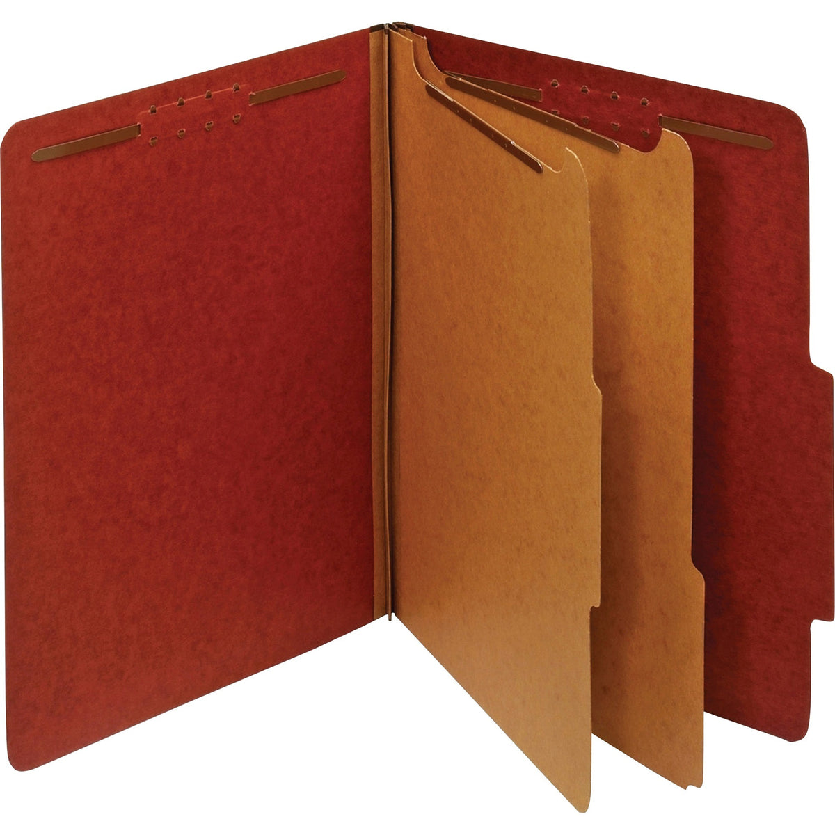 Pendaflex 2/5 Tab Cut Letter Recycled Classification Folder - 8 1/2" x 11" - 2 1/2" Expansion - 2 Fastener - 10 / Box