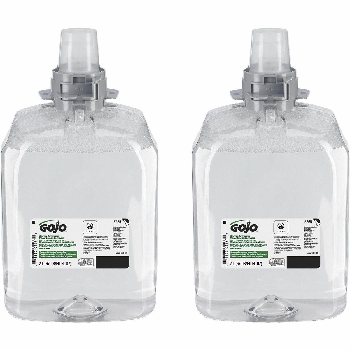Gojo® FMX-20 Green Certified Foam Hand Cleaner Refill - 2.11 quart - Dirt Remover - Hand, Commercial, Restroom, Breakroo