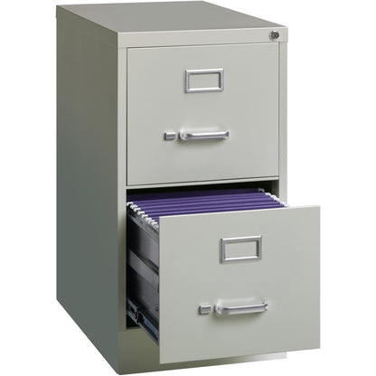 Lorell Fortress Series 22" Commercial-Grade Vertical File Cabinet - 15" Width x 22" Depth x 28.4" Height - 2 x Drawer(s)