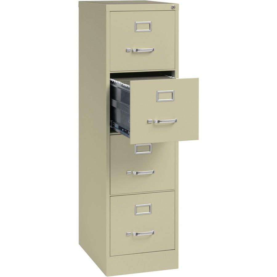 Lorell Fortress Series 22" Commercial-Grade Vertical File Cabinet - 15" Width x 22" Depth x 52" Height - 4 x Drawer(s) f