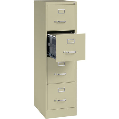 Lorell Fortress Series 22" Commercial-Grade Vertical File Cabinet - 15" Width x 22" Depth x 52" Height - 4 x Drawer(s) f
