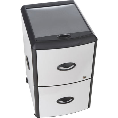 Storex Deluxe File Cabinet - 2-Drawer - 19" Width x 15" Depth x 23" Height - 2 x Drawer(s) for File - Letter - Vertical 