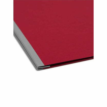 Smead Recycled Fastener Folder - 3" Folder Capacity - 8 1/2" x 11" - 3" Expansion - 1 Fastener - 25 pt. - Pressboard - B