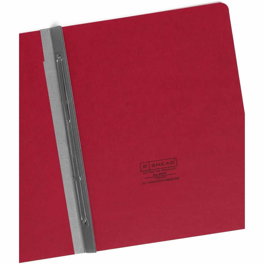 Smead Recycled Fastener Folder - 3" Folder Capacity - 8 1/2" x 11" - 3" Expansion - 1 Fastener - 25 pt. - Pressboard - B