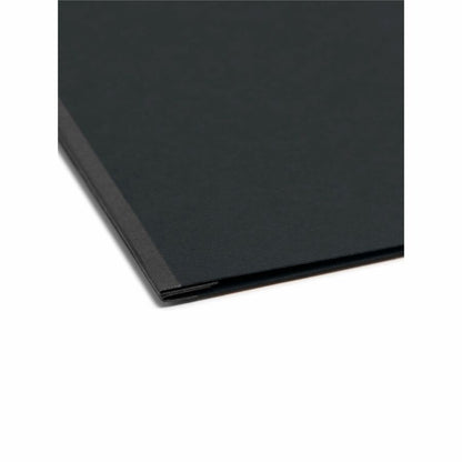 Smead Recycled Report Cover - 2" Folder Capacity - 8 1/2" x 11" - 2" Expansion - 1 Fastener - 25 pt. - Pressboard - Blac