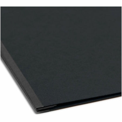 Smead Recycled Report Cover - 2" Folder Capacity - 8 1/2" x 11" - 2" Expansion - 1 Fastener - 25 pt. - Pressboard - Blac