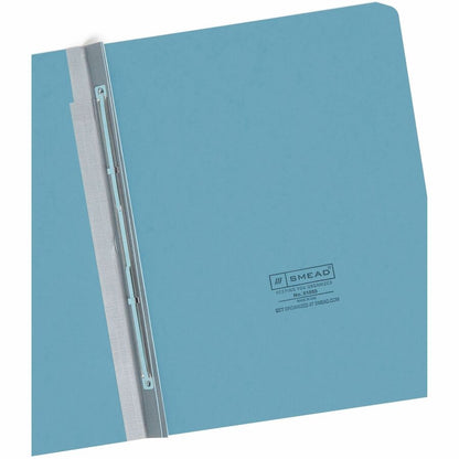 Smead Letter Recycled Fastener Folder - 8 1/2" x 11" - 3" Expansion - 1 Fastener - 25 pt. - Pressboard - Blue - 60% Recy