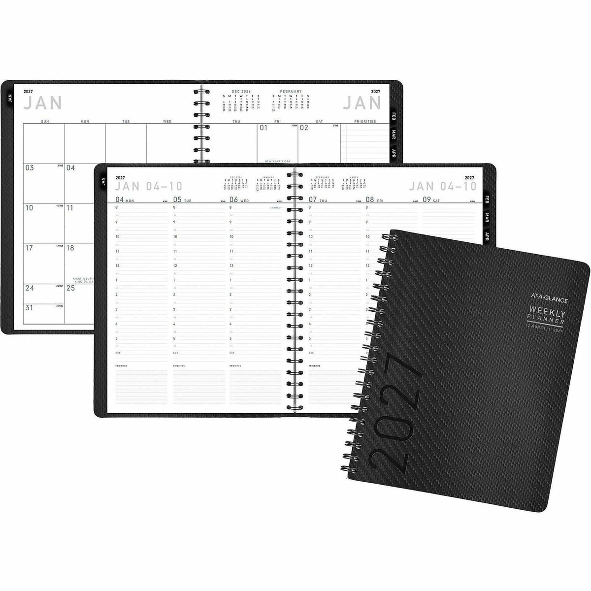 At-A-Glance Contemporary Planner - Large - Julian Dates - Weekly, Monthly - 1 Year - January 2027 to December 2027 - 8:0