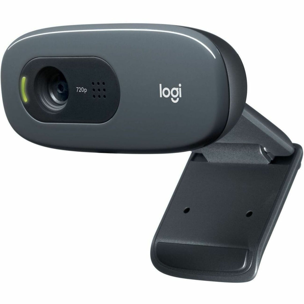 Logitech C270 Webcam - 30 fps - Black - USB 2.0 - 1 Each - 3 Megapixel Interpolated - 1280 x 720 Video - Fixed Focus - 5