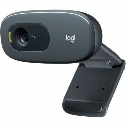 Logitech C270 Webcam - 30 fps - Black - USB 2.0 - 1 Each - 3 Megapixel Interpolated - 1280 x 720 Video - Fixed Focus - 5